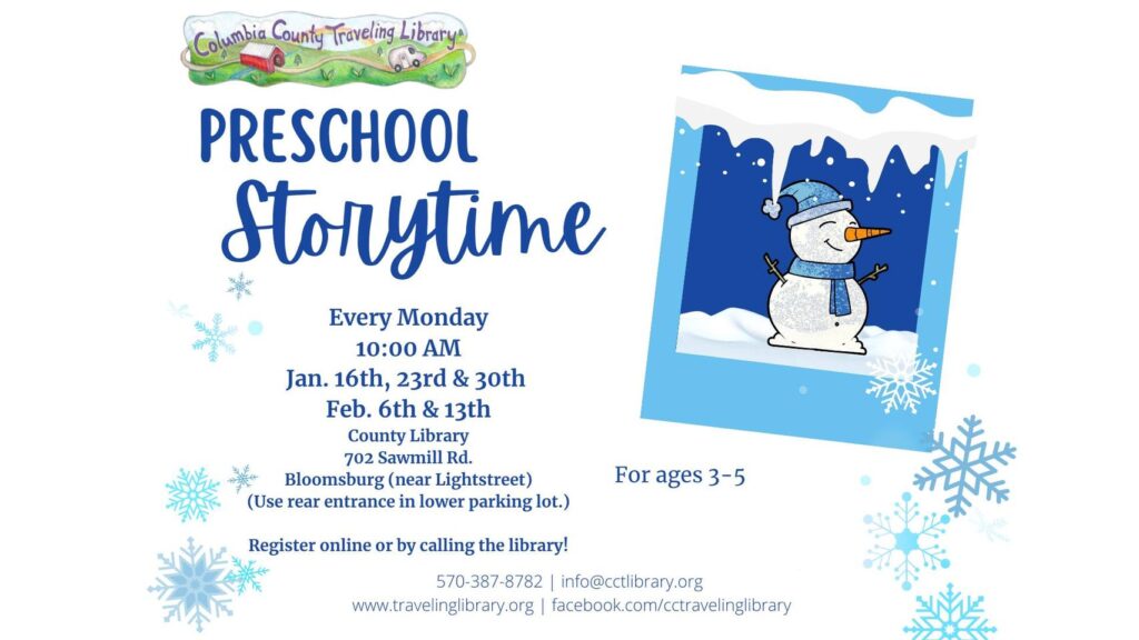Preschool Storytime Information