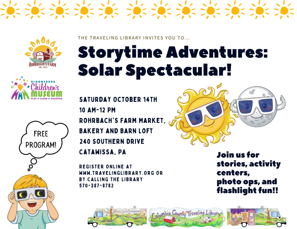 Storytime Adventures Solar Spectacular Flyer
